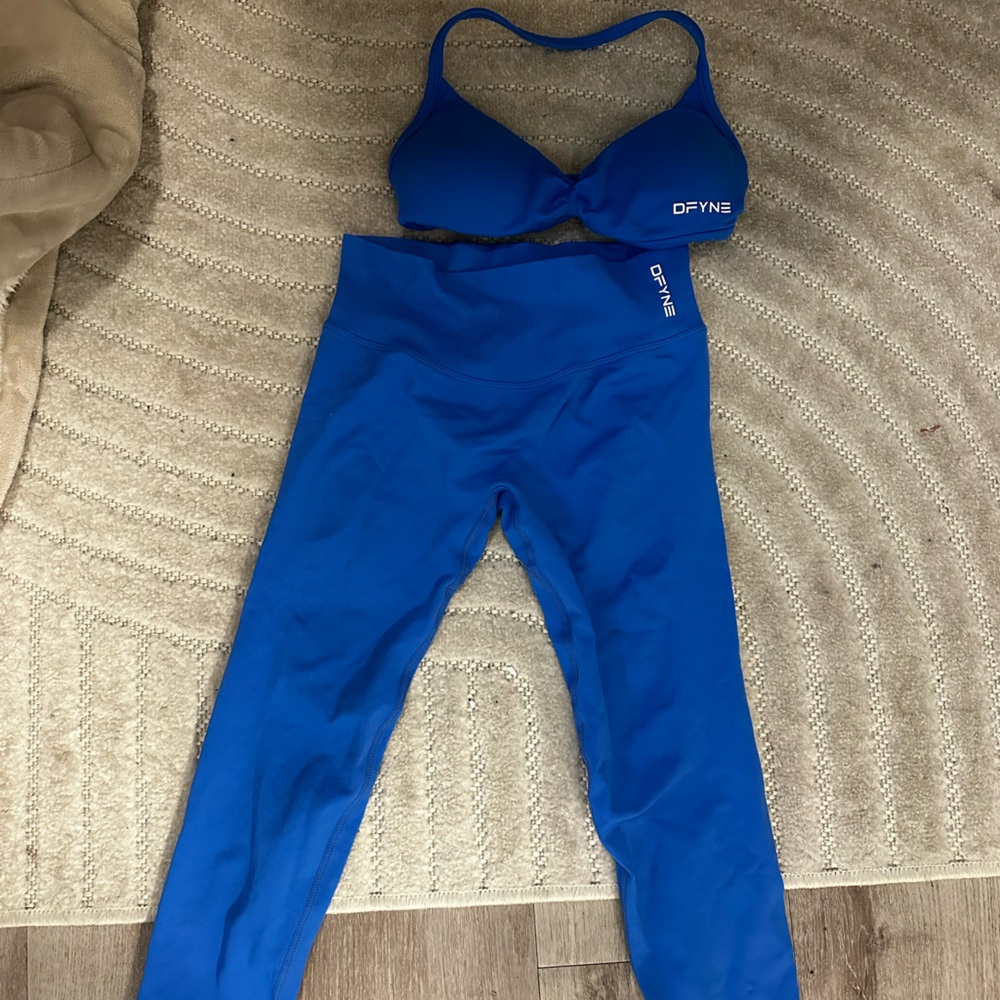 Electric Blue Dfyne Workout Set - image 1